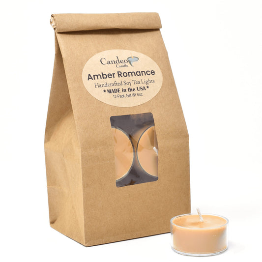 Amber Romance Candles (Pack of 12) - AllWhatYouDesire