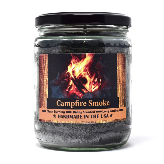 Campfire Smoke Scented Wood Wick Candle - AllWhatYouDesire